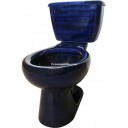 Mexican Talavera Toilet Set Azul Cobalto